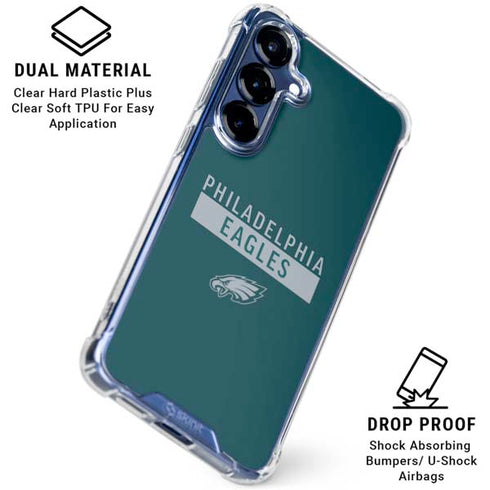 NFL Philadelphia Eagles Green Performance Series Galaxy S25 Clear Case